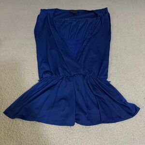 Banana Republic Sleeveless Tank Top Blue Womens Size Extra Small Business Casual